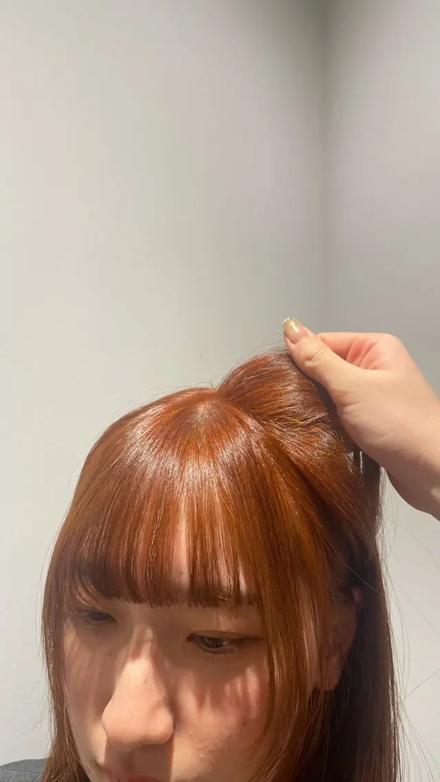 セミロング カラー 暖色カラー🤎Red Neo　meiのヘアスタイル