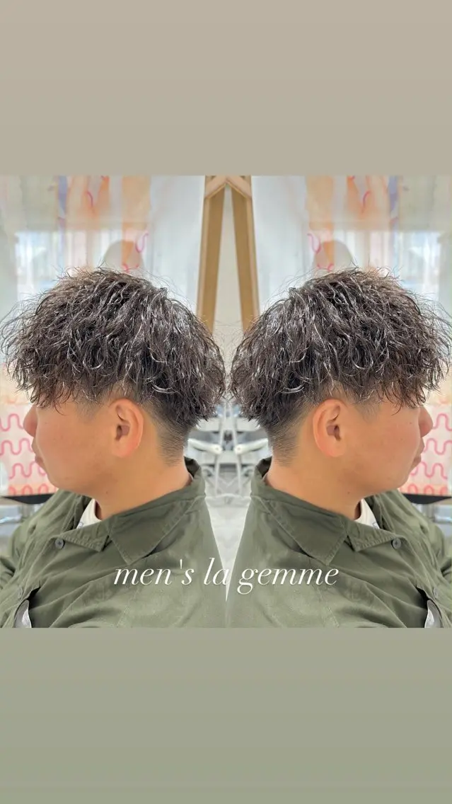 パーマ メンズ メンズパーマ ツイストスパイラルパーマ スパイラルパーマ カット パーマ 💎メンズパーマ特化 🥇メンズのプロのヘアスタイル
