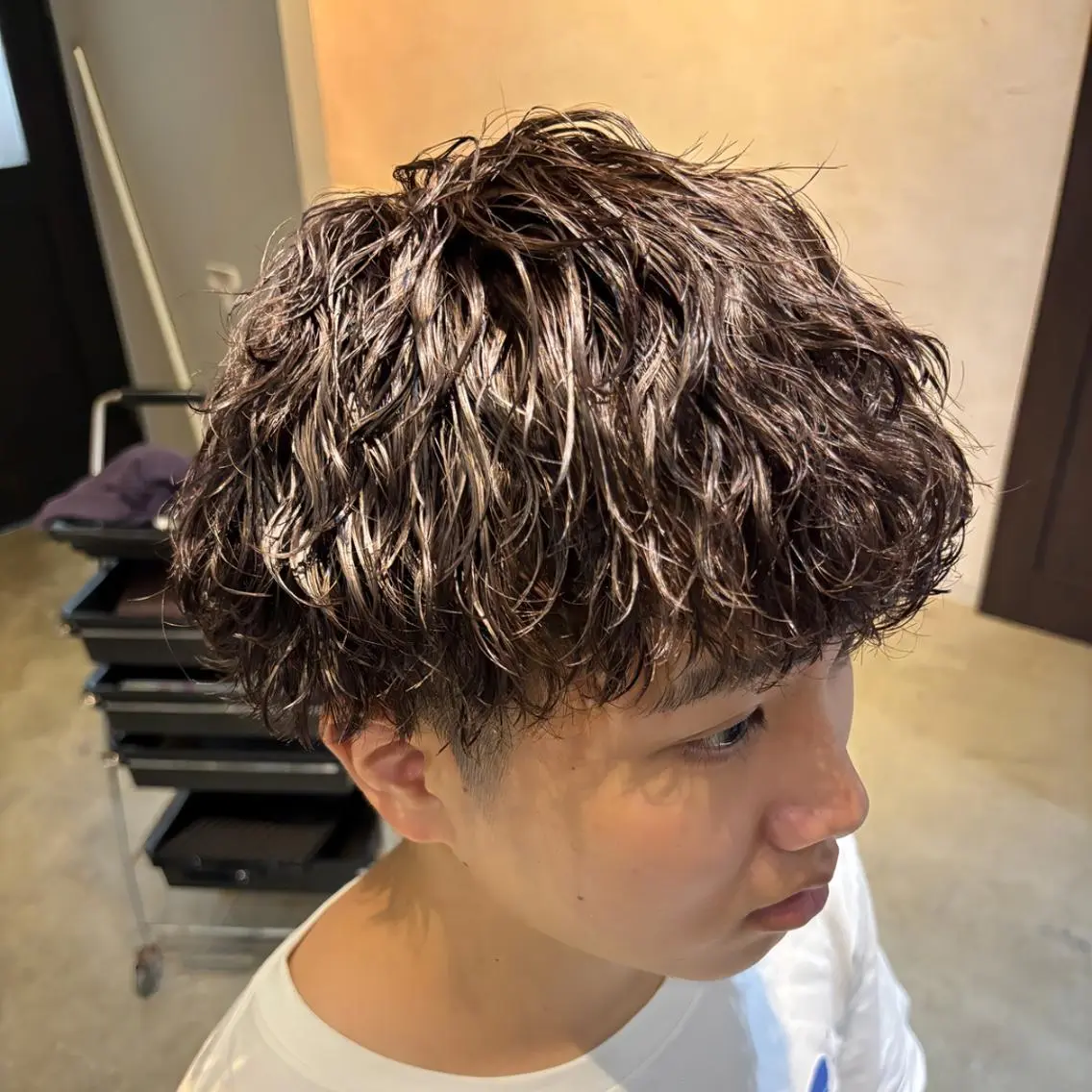 ショート カット パーマ ONE.STOP. LABO/メンズのヘアスタイル