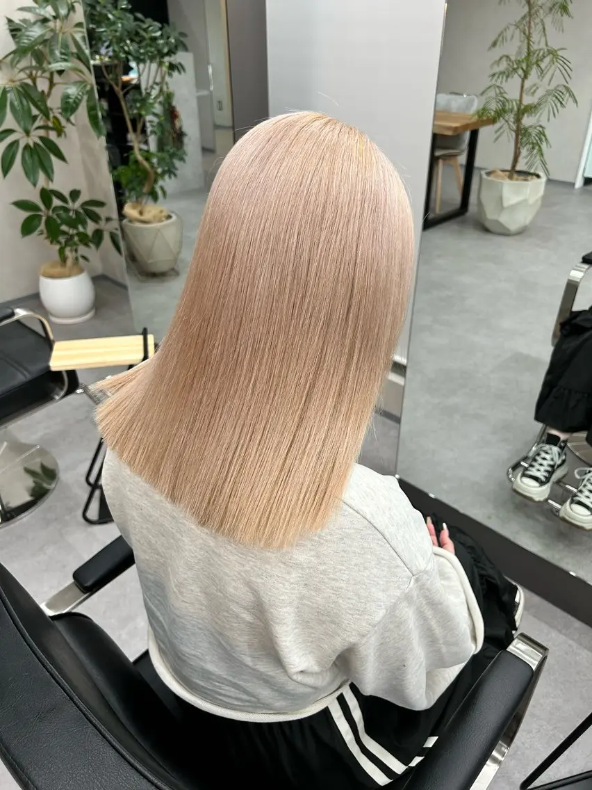 ミディアム カラー カット ヘアカラー トリートメント ヘアセット 🌷横浜/レイヤー /艶カラー🌷のヘアスタイル