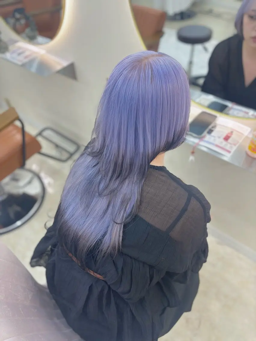 ロング カラー ヘアカラー トリートメント ヘッドスパ ハイトーン/ブリーチ 職人🦋森山陽向のヘアスタイル
