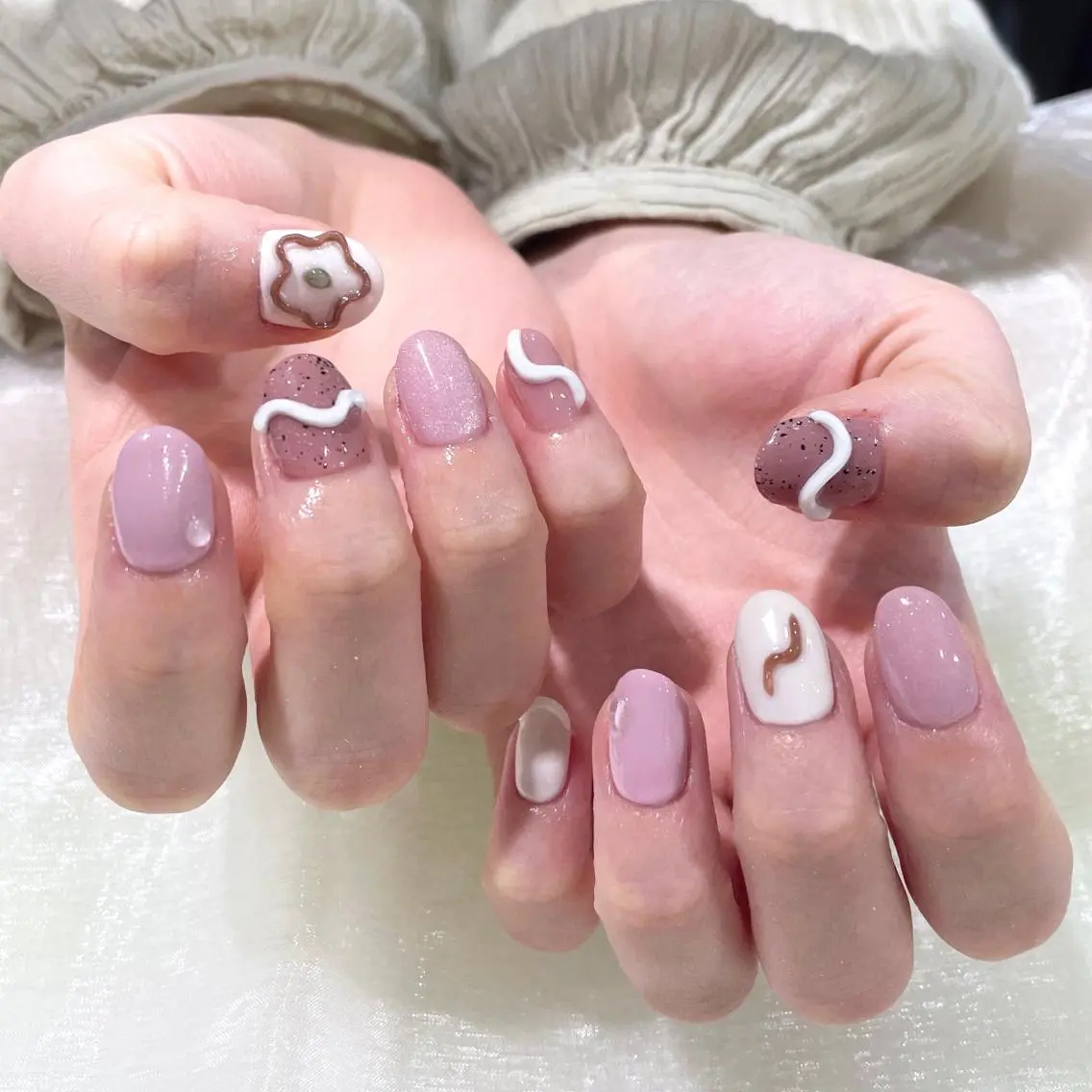 ネイル ハンドネイル 新井 ひなののネイルデザイン