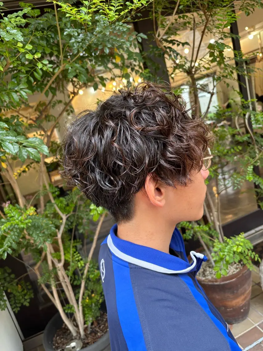 パーマ メンズ 盛本 健斗のヘアスタイル