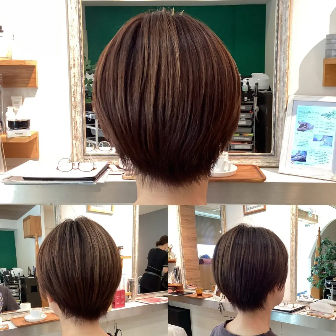 ショート カット ヘアカラー hair bonitaのヘアスタイル