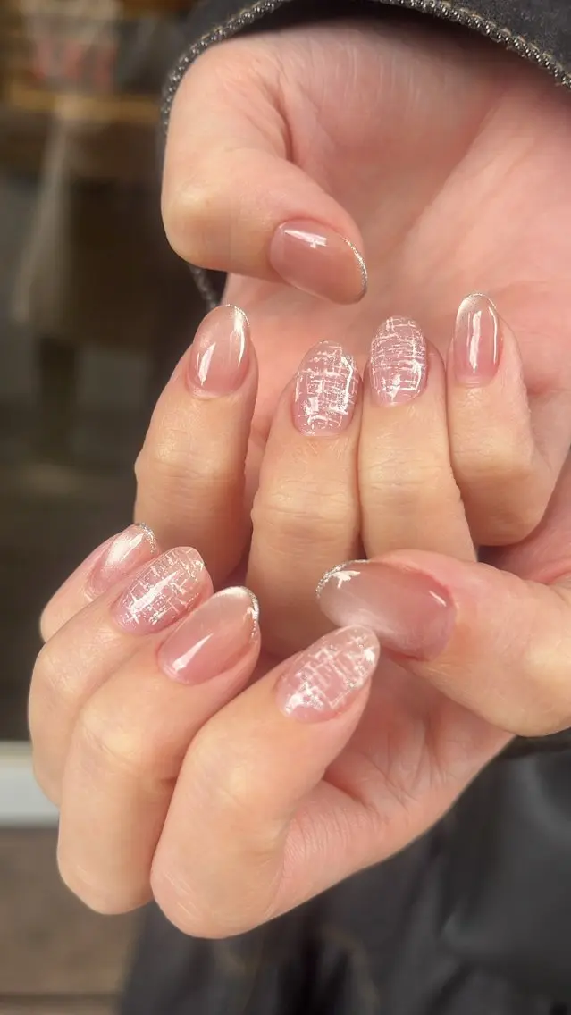 ネイル ニュアンスネイル シンプルネイル ハンドネイル SAKU nail 作島茜のネイルデザイン