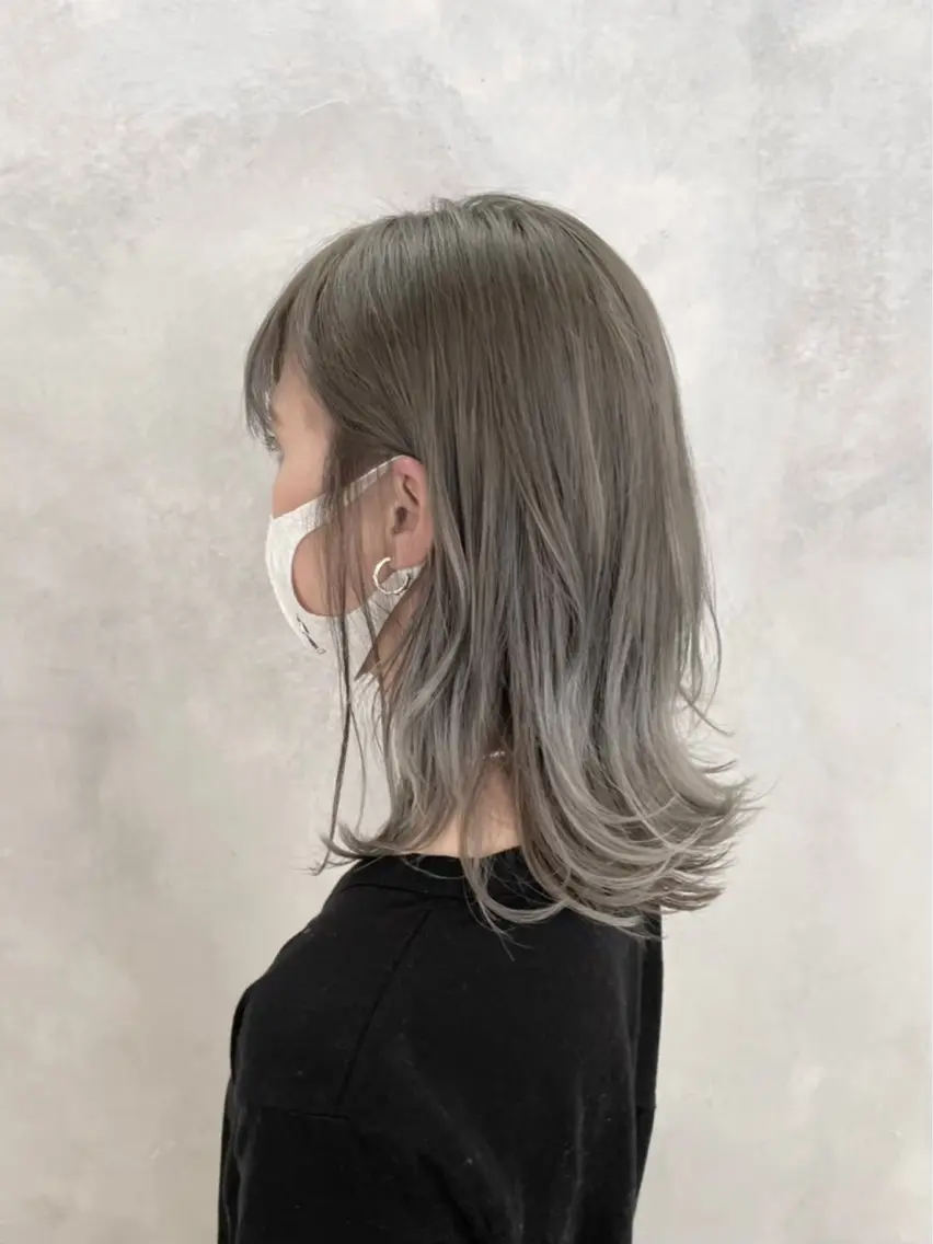 ミディアム カラー カット ヘアカラー トリートメント シアカラー×髪質改善 技術保証/浦前翼のヘアスタイル