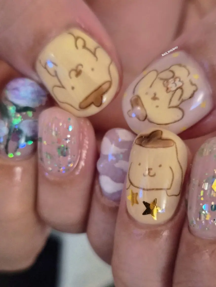 ネイル ハンドネイル 3dパーツ/流行り 👧shushu❤️のネイルデザイン