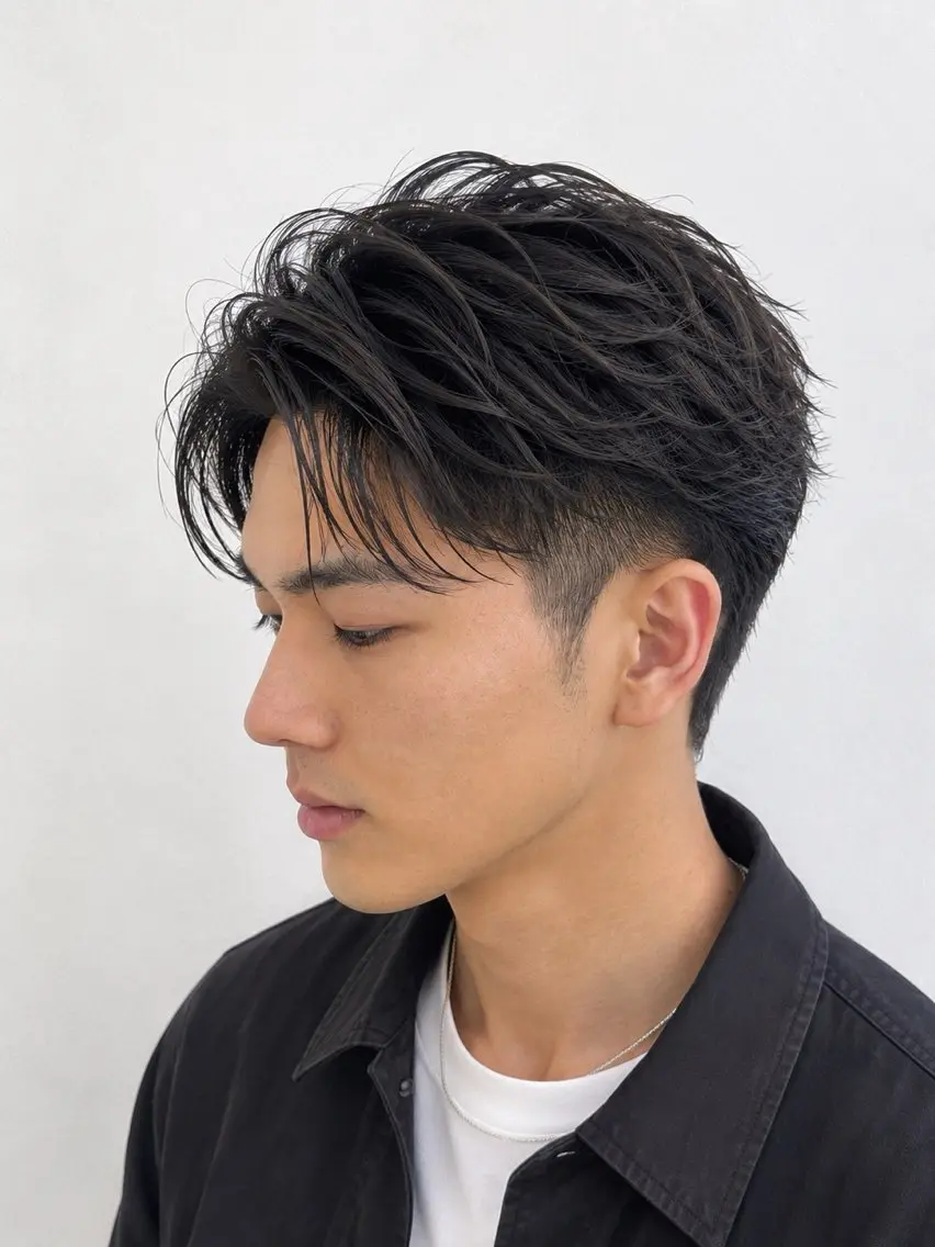 ショート パーマ メンズ カット パーマ メンズ特化/パーマ/ 髪質改善　高野奨馬のヘアスタイル