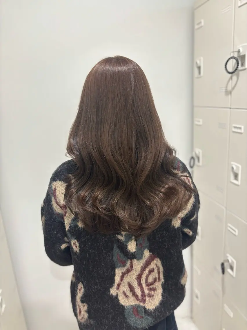 カラー ヘアカラー 暖色✖️韓国ヘア 🥀SAHO🥀のヘアスタイル