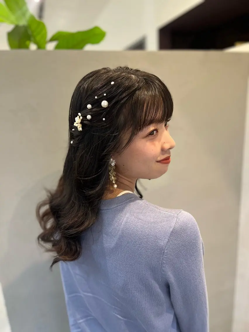 ヘアアレンジ ヘアセット ヘアメイクネイリスト hidemi中目黒のヘアスタイル