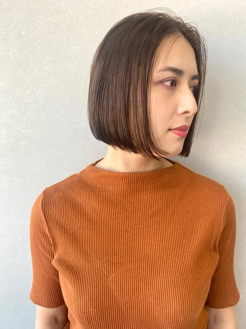 ショート カラー ボブ -福岡博多筑紫口- 大津成美のヘアスタイル