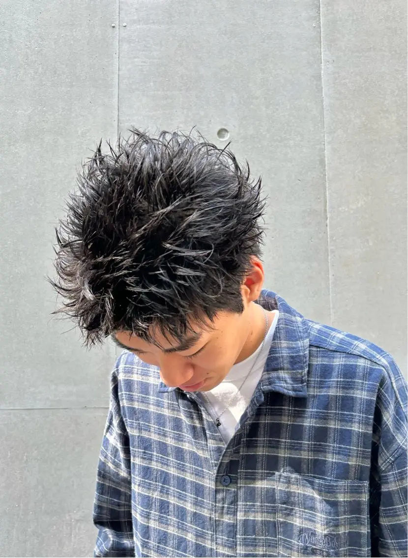 ショート メンズ カット トリートメント メンズパーマ特化 ふうきのヘアスタイル