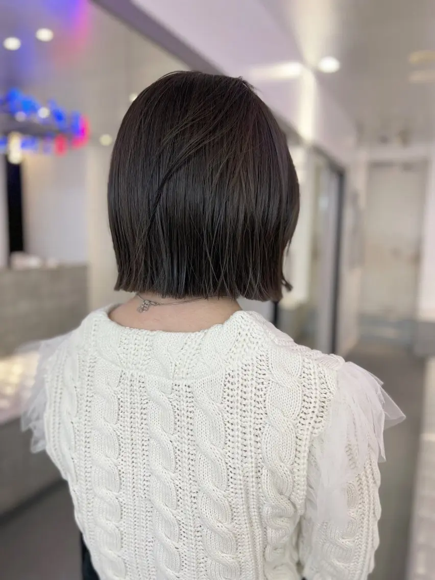 ショート カラー ヘアアレンジ 切りっぱなしボブ ボブ 天神レイヤーカット No.1💖マユカのヘアスタイル