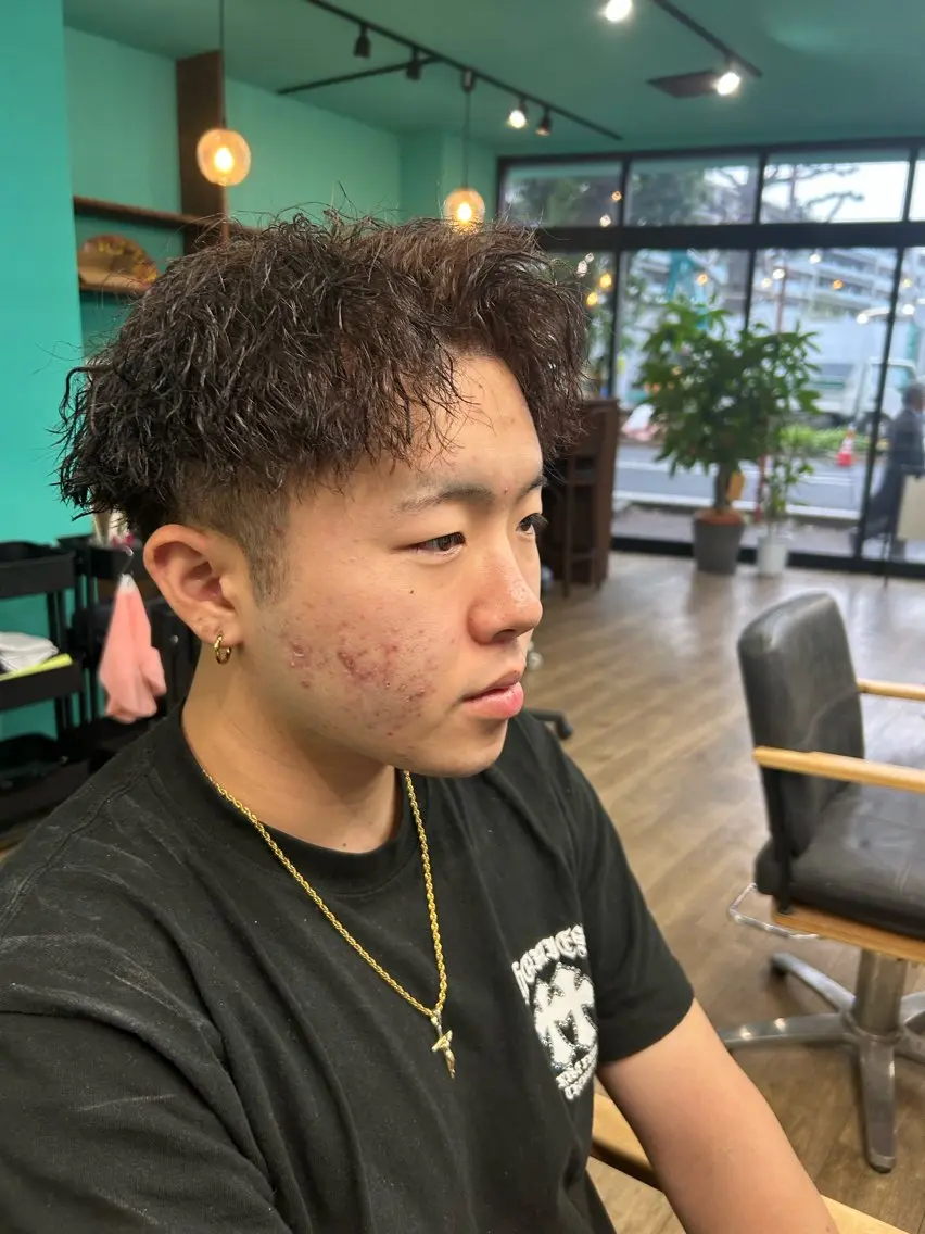 パーマ メンズ メンズパーマ 長谷川 央のヘアスタイル