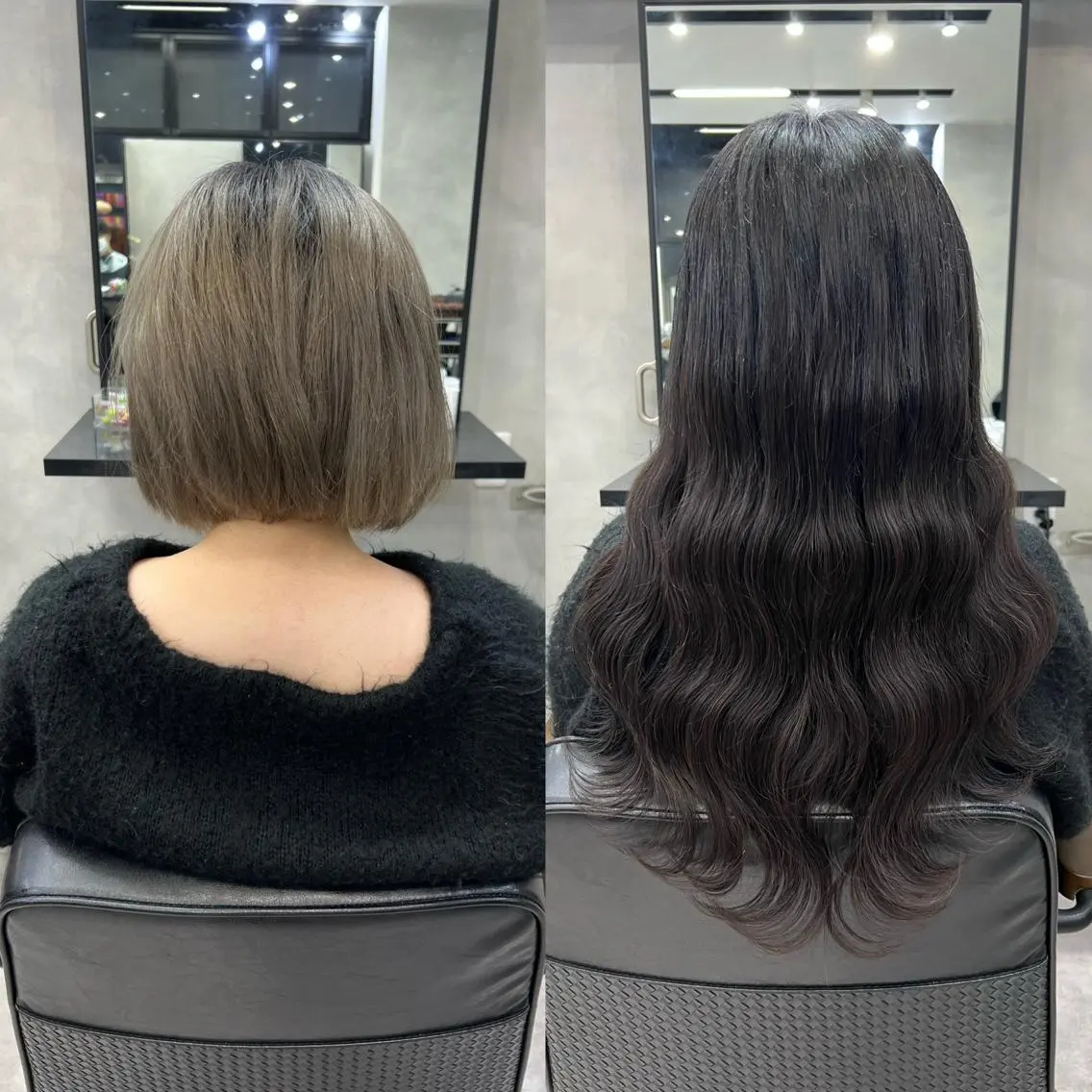 ロング カラー ヘアアレンジ シールエクステ アディクシーカラー アッシュ バレイヤージュ ベージュカラー カット ヘアカラー エクステ ar+ ❤︎ maiのヘアスタイル