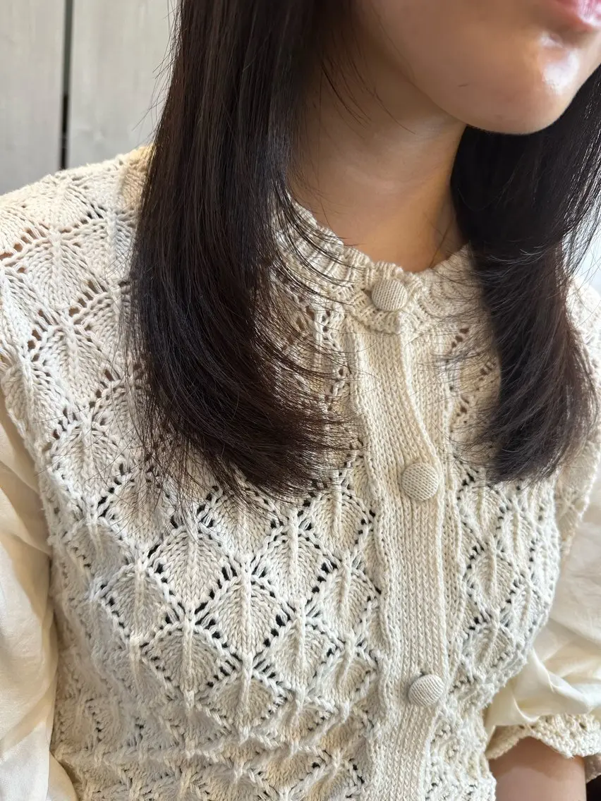 セミロング レイヤーカット L'oeuf 山下 アミールのヘアスタイル