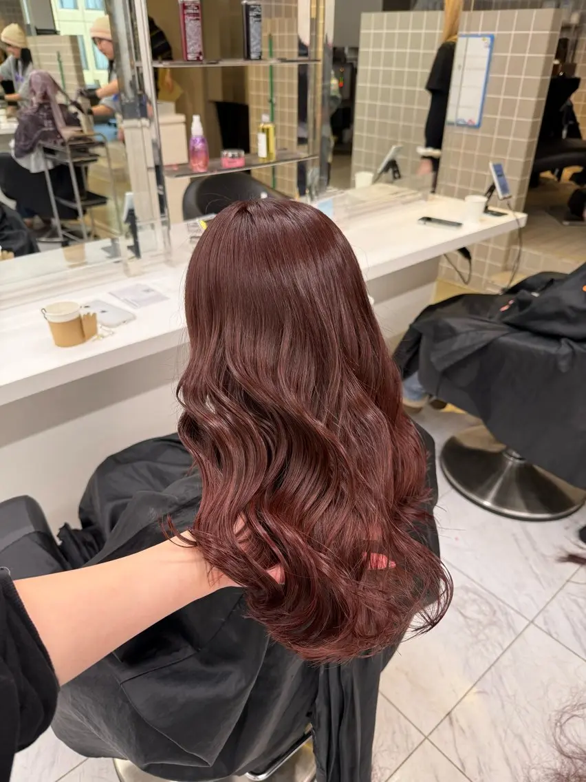 ロング カラー ヘアアレンジ ヘアカラー トリートメント ヘアセット 💗横浜美容室 💗HARUNAのヘアスタイル