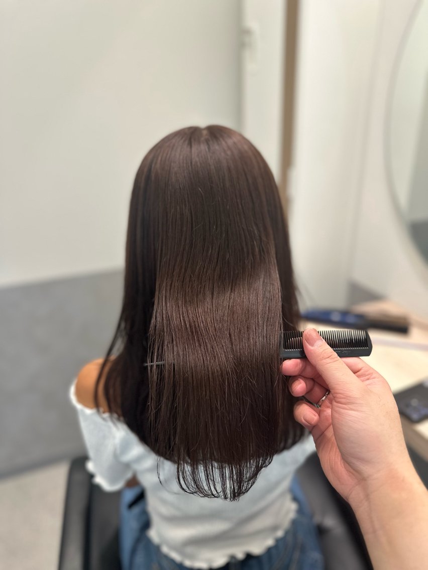 セミロング カラー ヘアカラー トリートメント 美髪透明感特化| なおき|池袋美容師のヘアスタイル