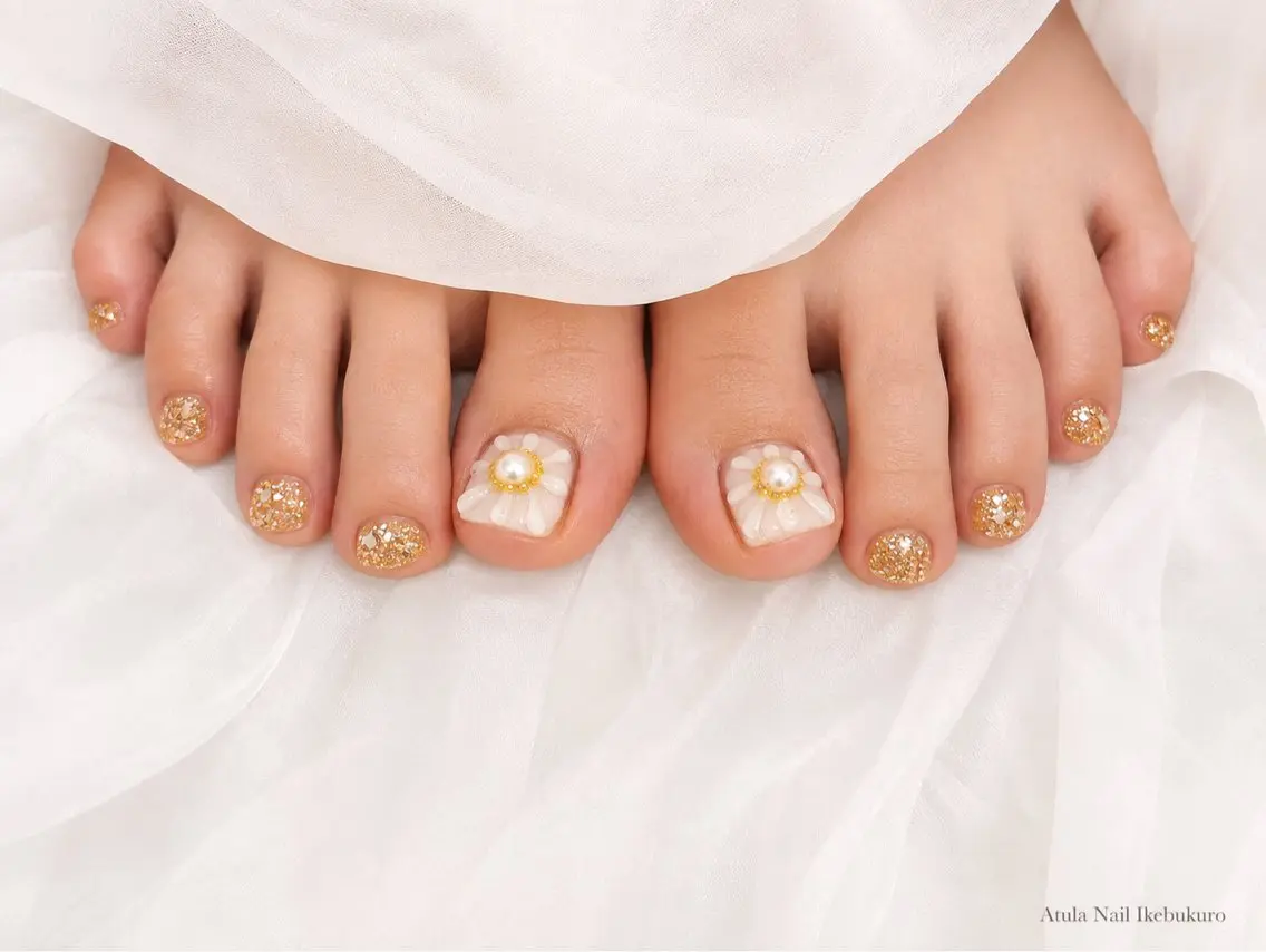 ネイル フットネイル Atula nail Momoのネイルデザイン