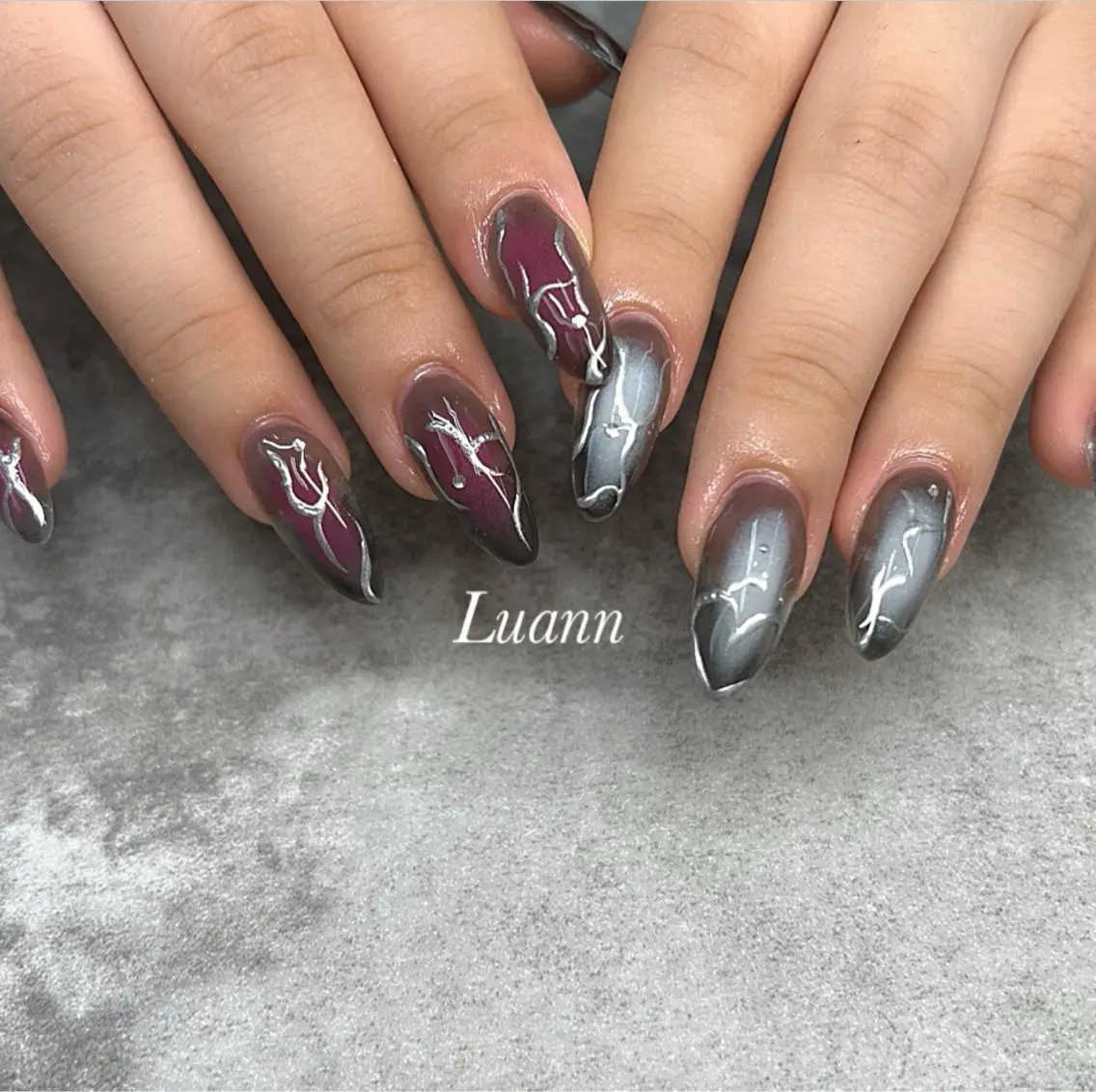 ネイル チークネイル 韓国ネイル 夏ネイル ハンドネイル Luann nail Sakiのネイルデザイン