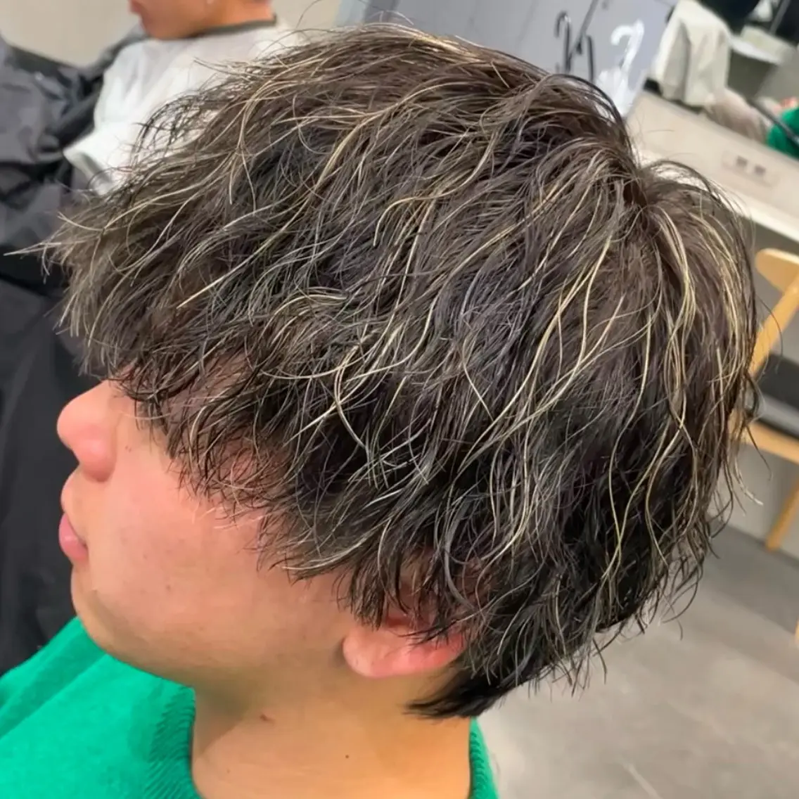 ミディアム カラー ヘアアレンジ メンズ fifth 石川 凪のヘアスタイル