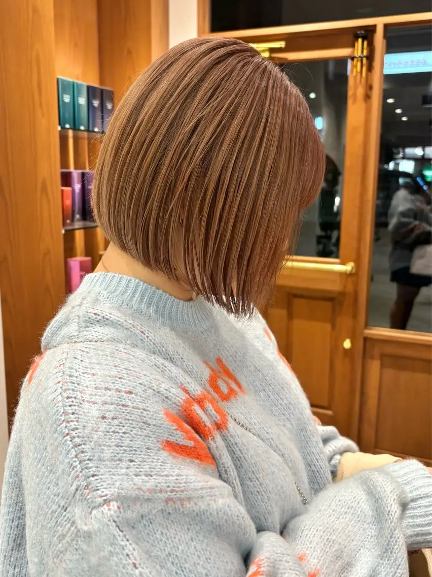ショート カット ヘアカラー トリートメント ボブ/透明感カラー/ 似合わせ🌿高田知那のヘアスタイル