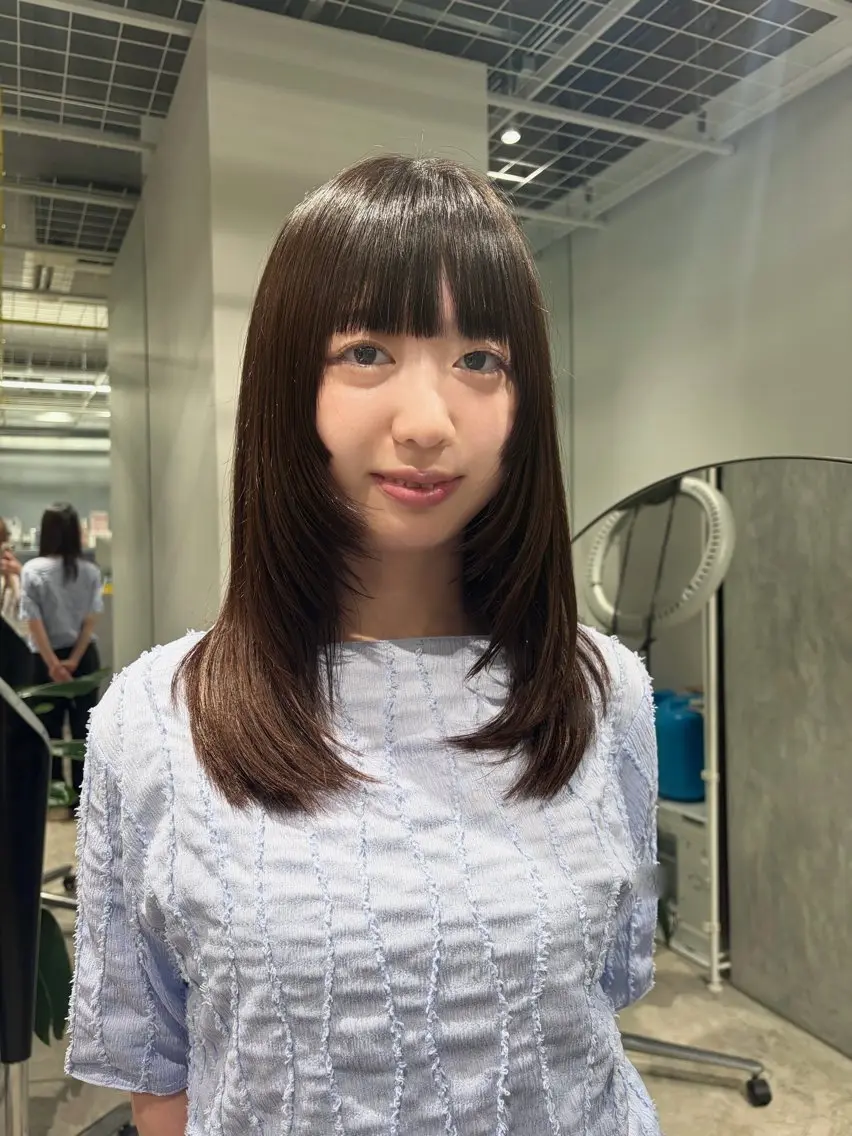 カット+髪質改善カラーの写真
