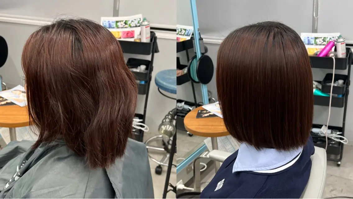 ショート パーマ ボブ 縮毛矯正 髪質改善✨️縮毛矯正 ✨️NOAのヘアスタイル