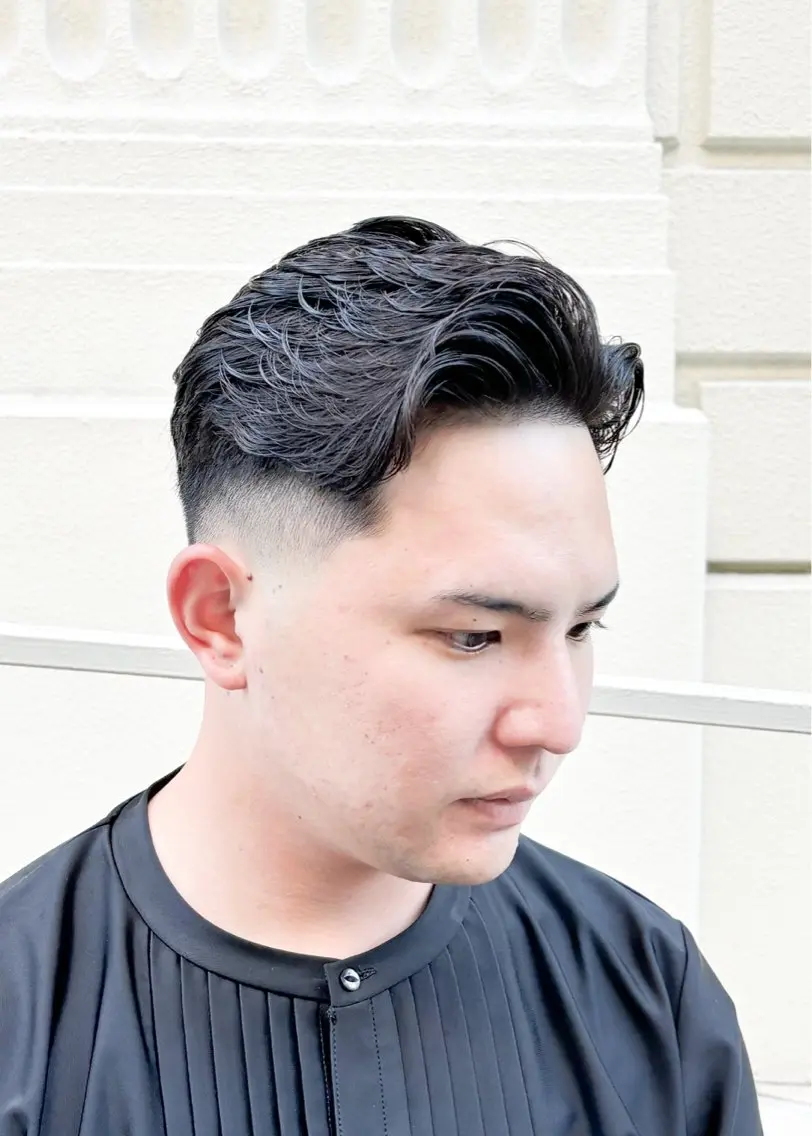 ショート パーマ メンズ メンズパーマ カット パーマ 三宮メンズカット ヨシイッキのヘアスタイル