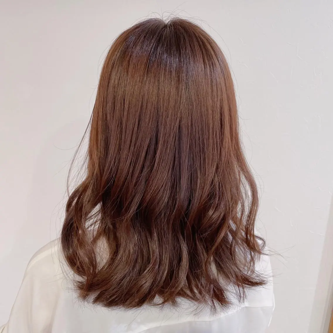 セミロング カラー ヘアアレンジ なつき/艶ピンク/ girly hairのヘアスタイル