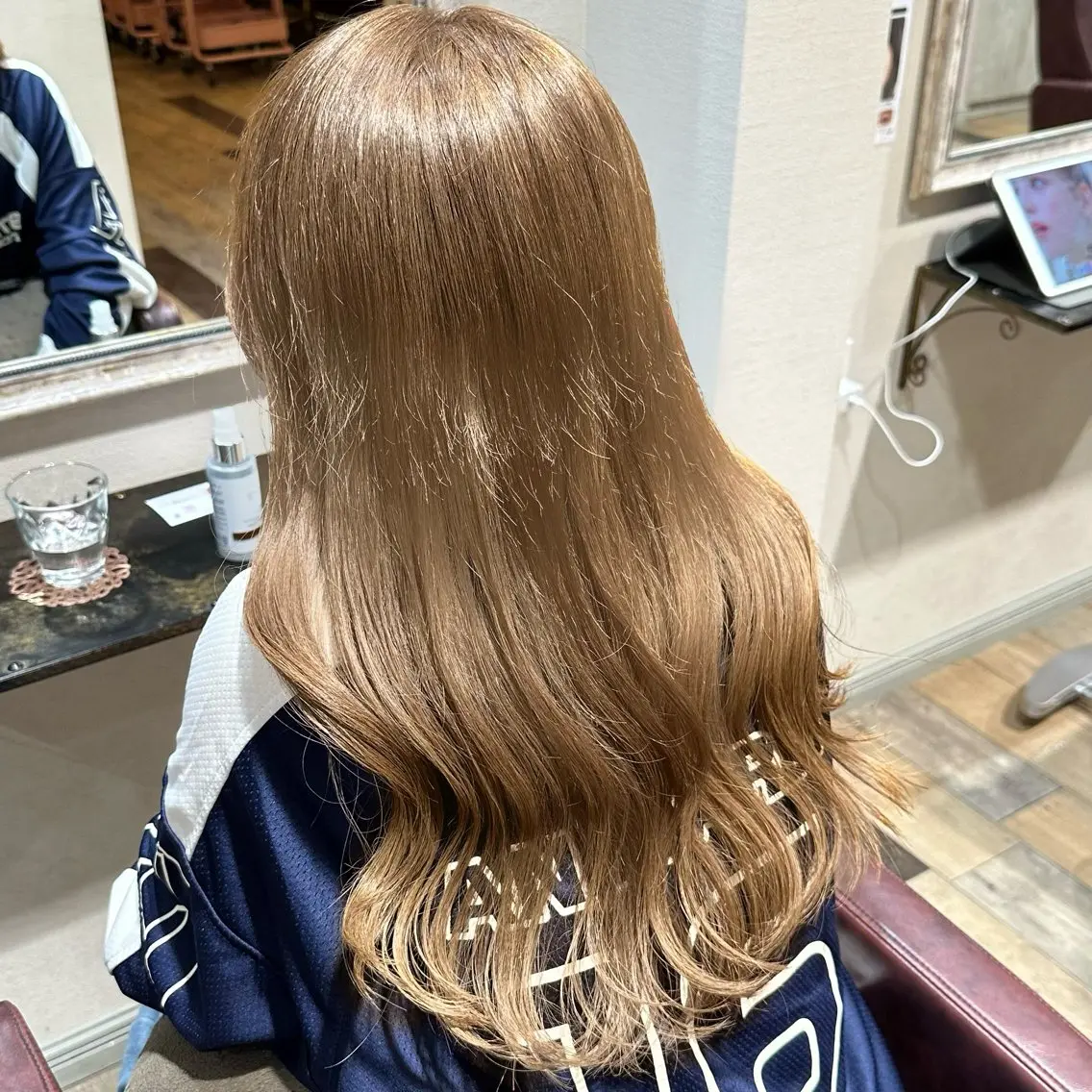 ロング カラー カット ヘアカラー トリートメント 柔らかいbeige ¦韓国¦🩰マユ🩰のヘアスタイル