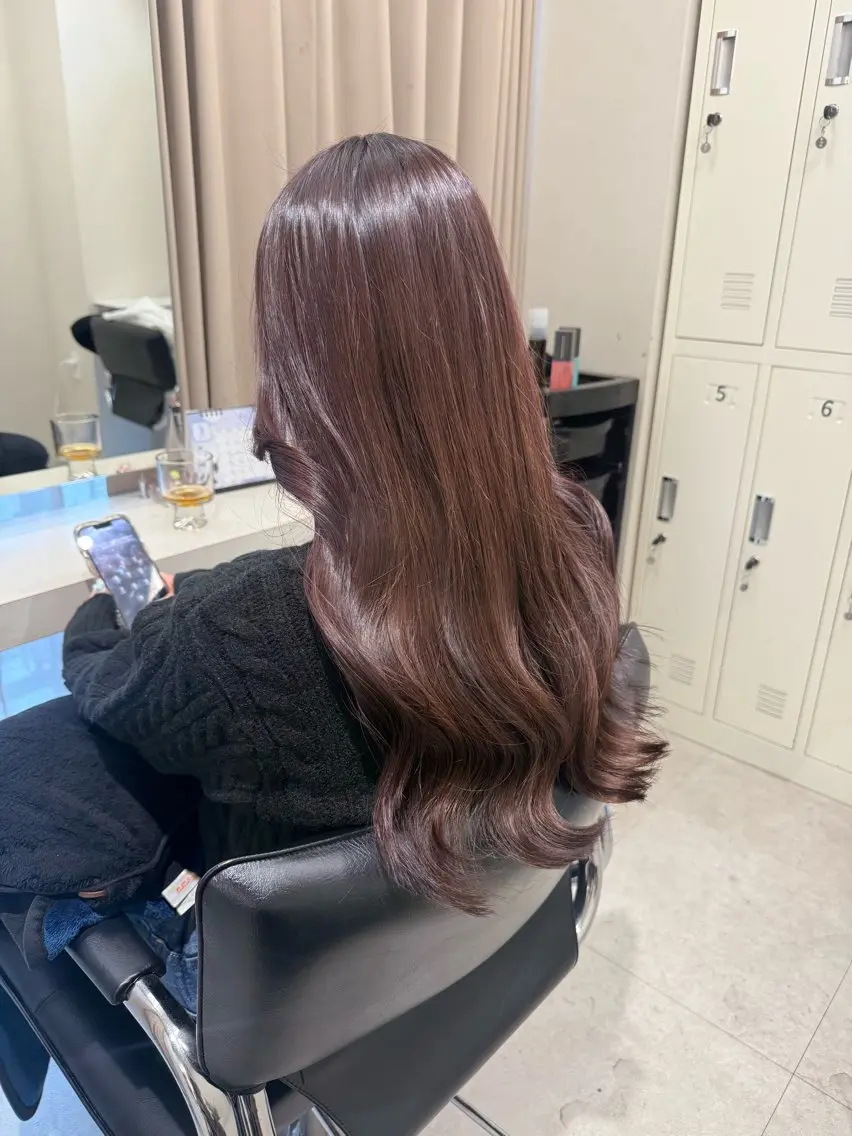 カラー ヘアカラー トリートメント haru 髪質改善サロンのヘアスタイル