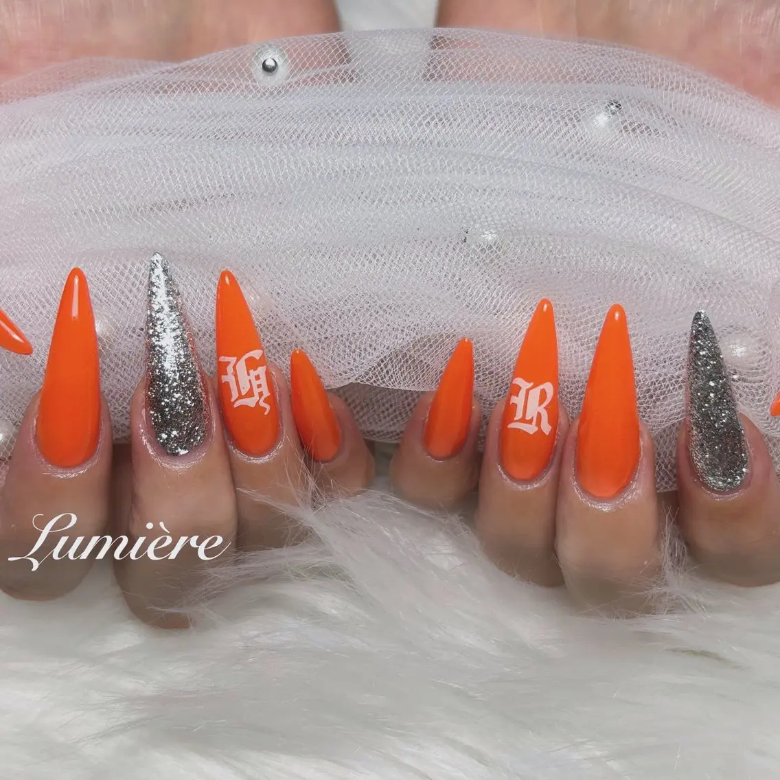 ネイル ロングネイル Lumière| ロング|ワンホンのネイルデザイン