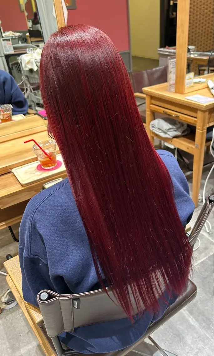 ブリーチなしダブルカラー+Aujuaシャンプートリートメント付きの写真