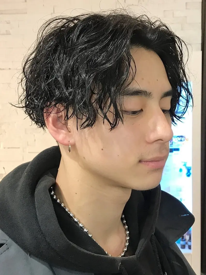 パーマ メンズ カット パーマ カット🔥パーマ特化 fifthりょう🔥のヘアスタイル