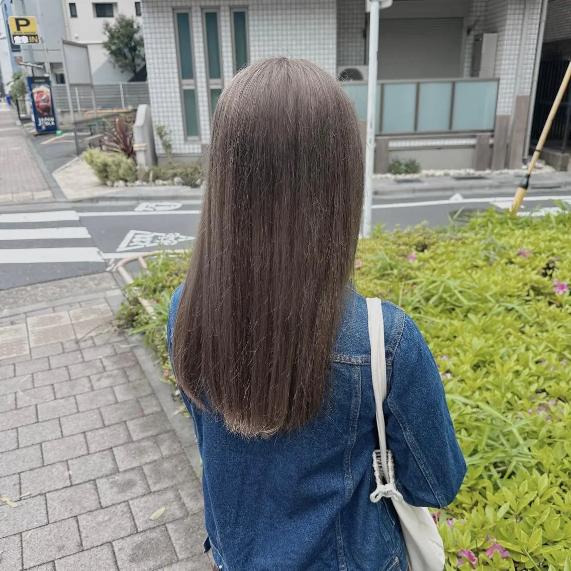 ミディアム カラー ヘアアレンジ ヘアカラー トリートメント ヘアセット ダブルカラー｜ なおき｜池袋美容師のヘアスタイル