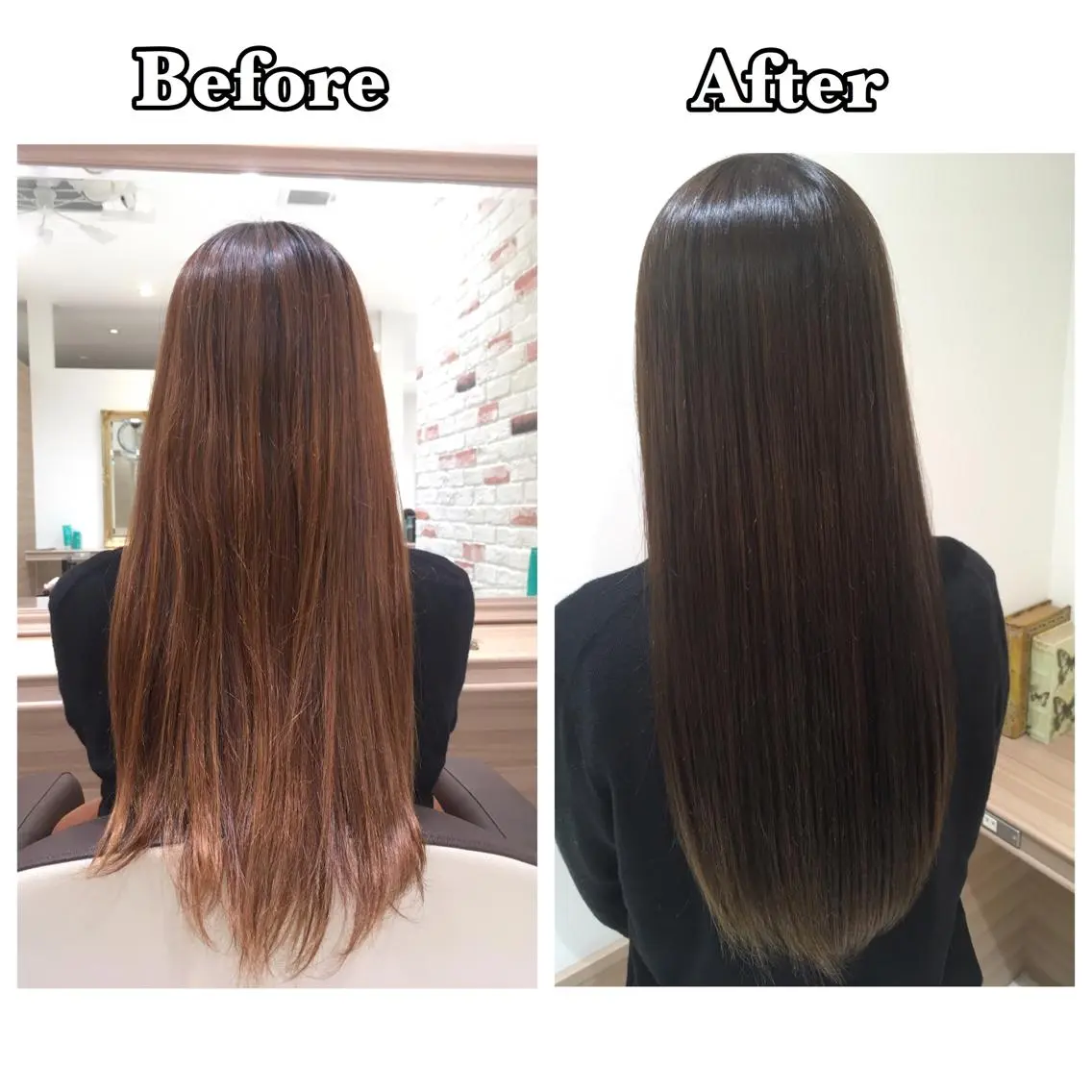 ロング カラー イルミナカラー オレンジ 推しヘア🎀 NATSUNEのヘアスタイル