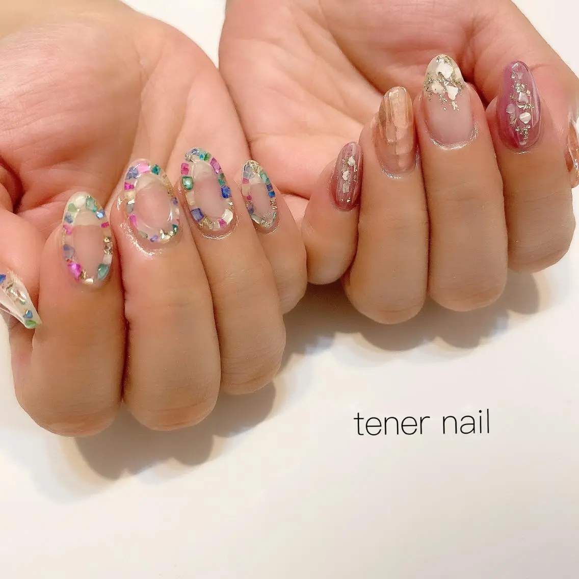 ネイル クリアネイル ニュアンスネイル テネルネイル tener nailのネイルデザイン