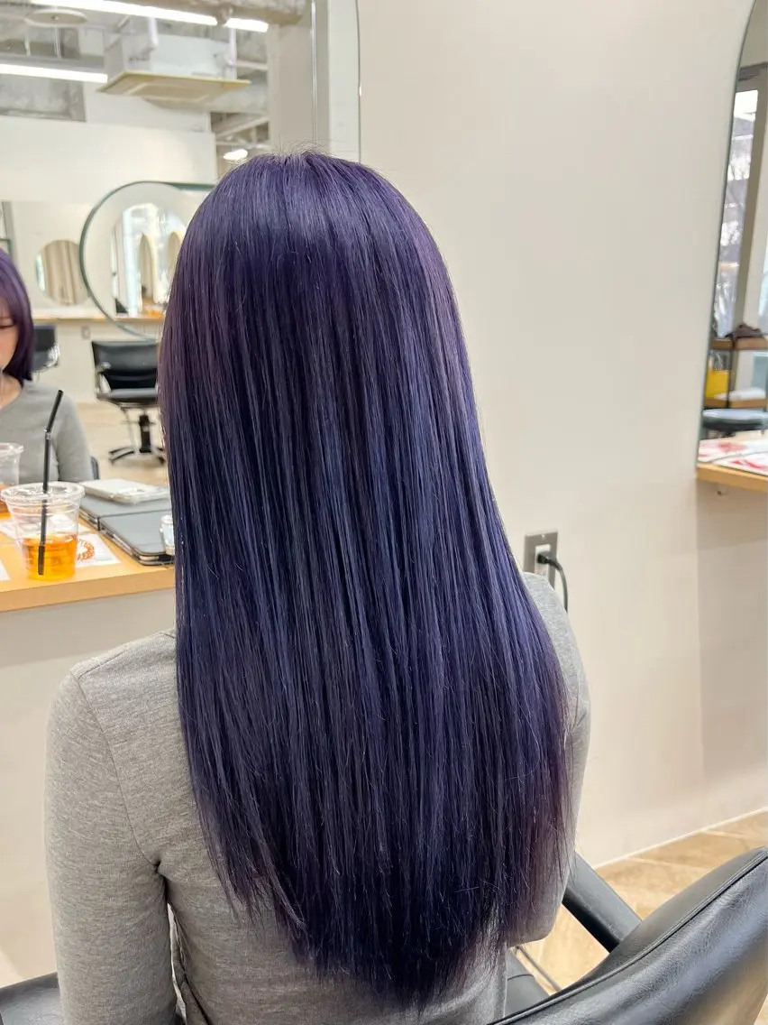 ロング カラー カット ヘアカラー トリートメント ベージュ/髪質改善 新潟/万代/井上佑のヘアスタイル