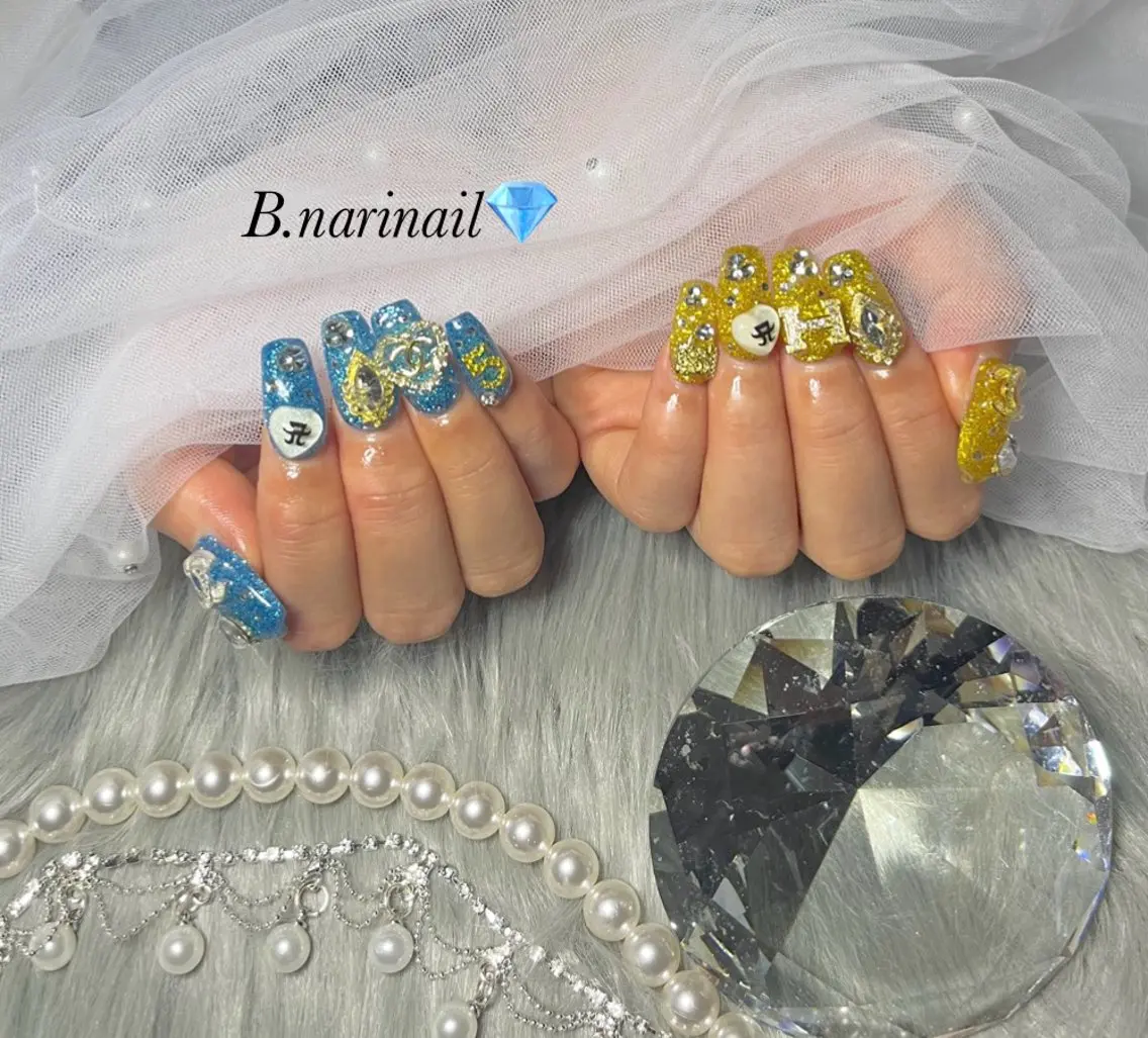 やり放題(S.M)✨チップスカルプで長さだし✨オフあり⭕️ケア込み💎 無制限パーツ付け放題💖の写真