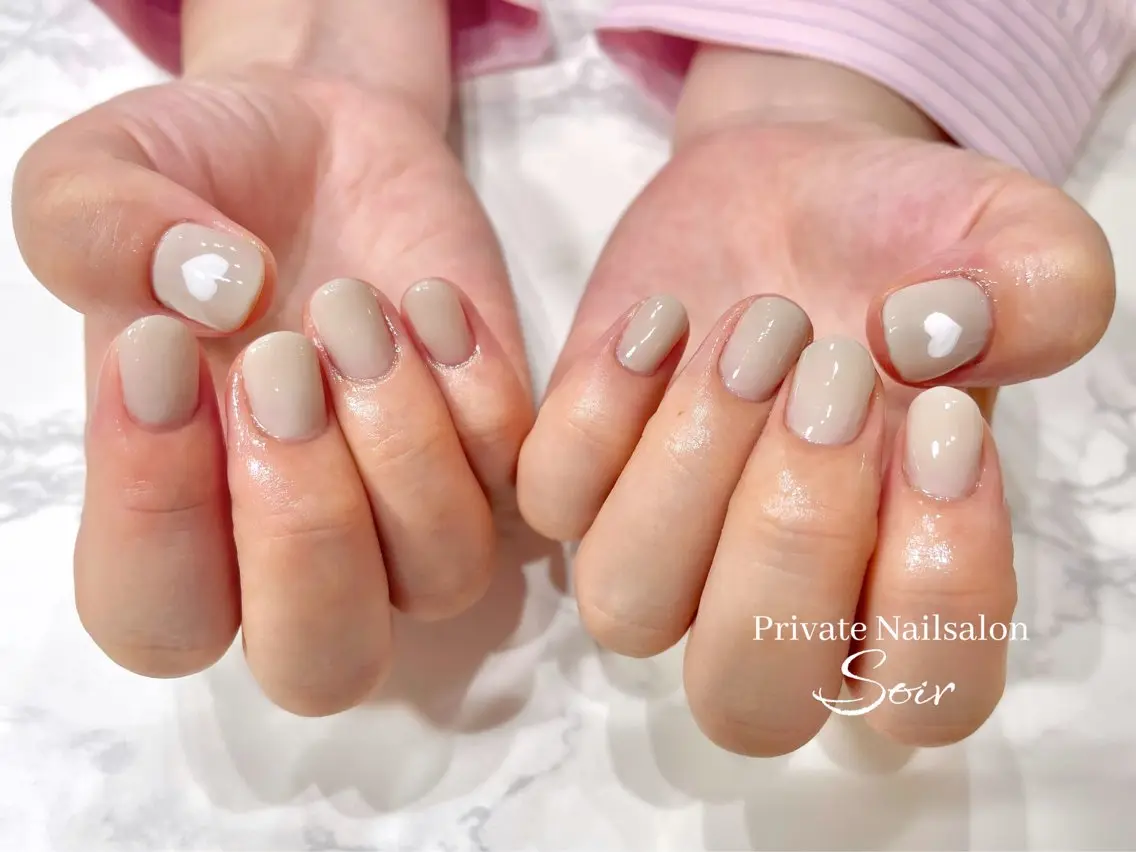 ネイル ハート ハンドネイル nail soirのネイルデザイン
