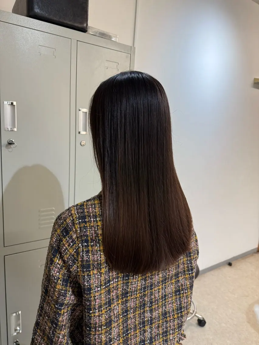 セミロング 透明感カラー🫧 🍒久留米美容室のヘアスタイル