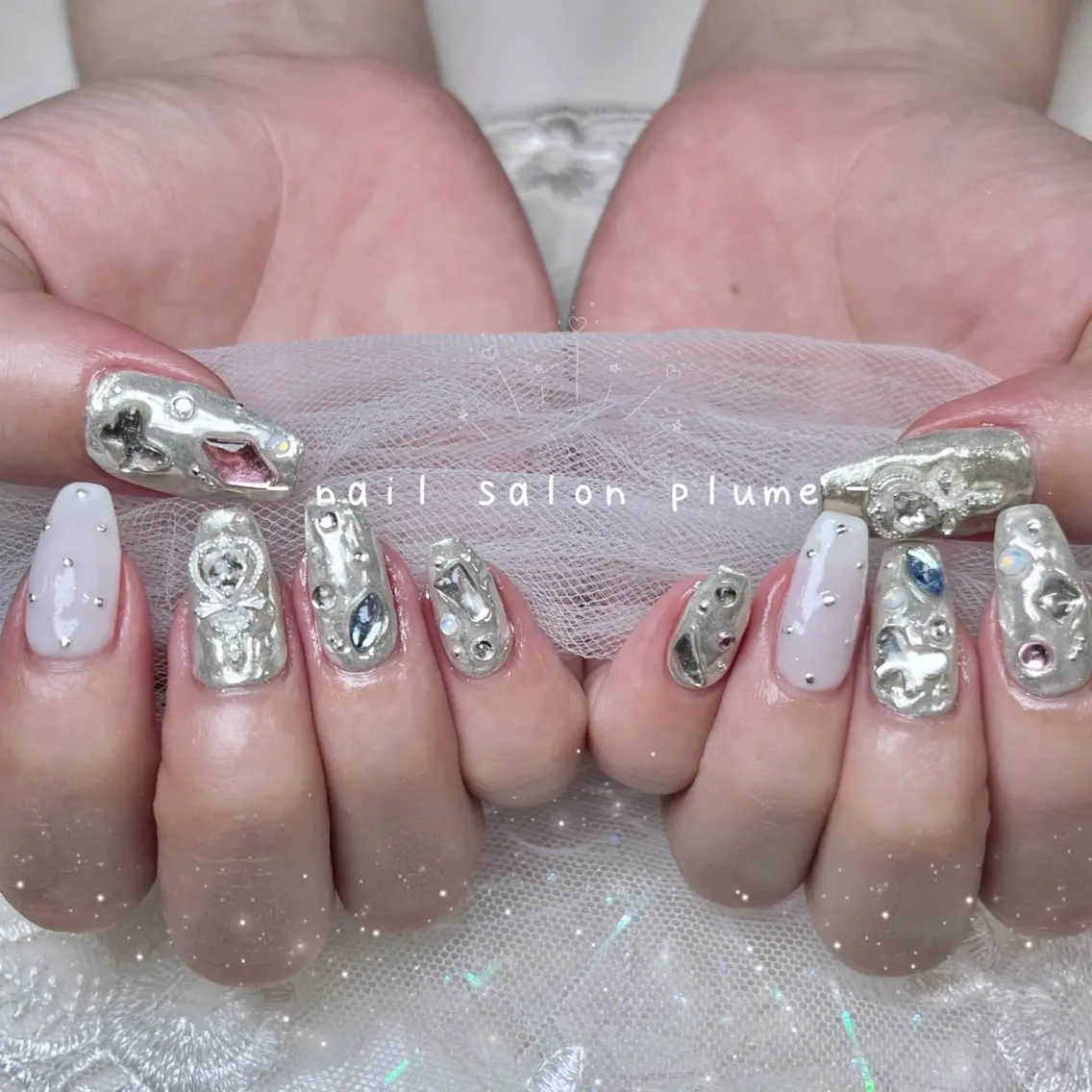 ネイル ハンドネイル plume nail ☆韓国ネイルのネイルデザイン