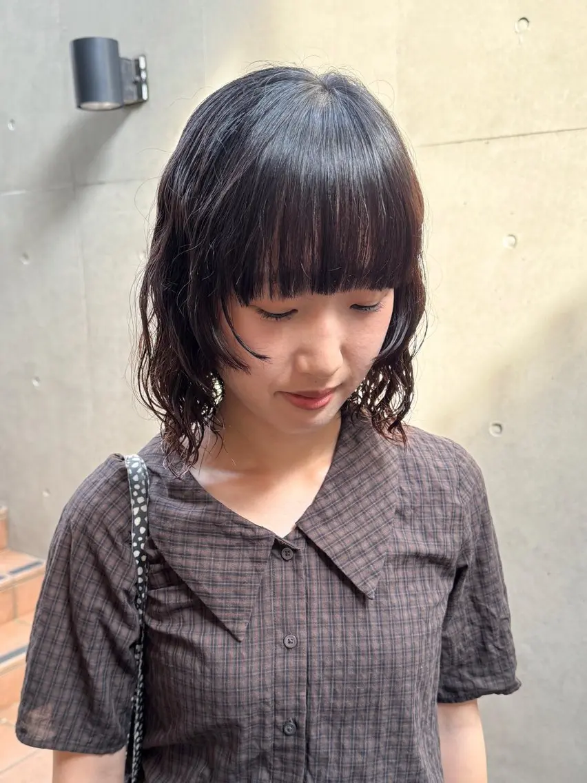 ショート パーマ カット パーマ 大橋 芽衣のヘアスタイル