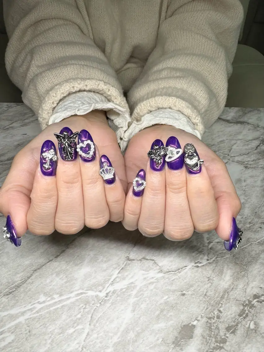 ネイル ハンドネイル ✴︎:.｡. MAKI.｡.:✴︎のネイルデザイン