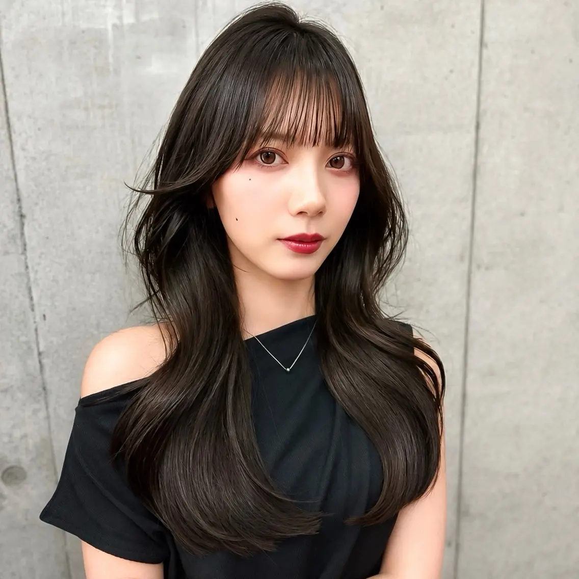 ロング カラー カット ヘアカラー トリートメント 韓国ヘア🇰🇷 レイヤー/芝春樹のヘアスタイル
