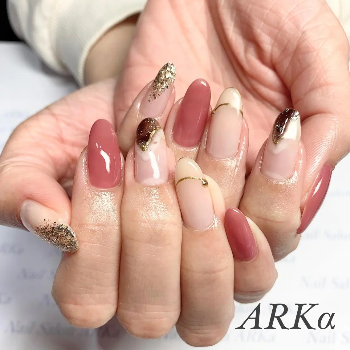 ネイル ハンドネイル Nailsalon ARKαのネイルデザイン