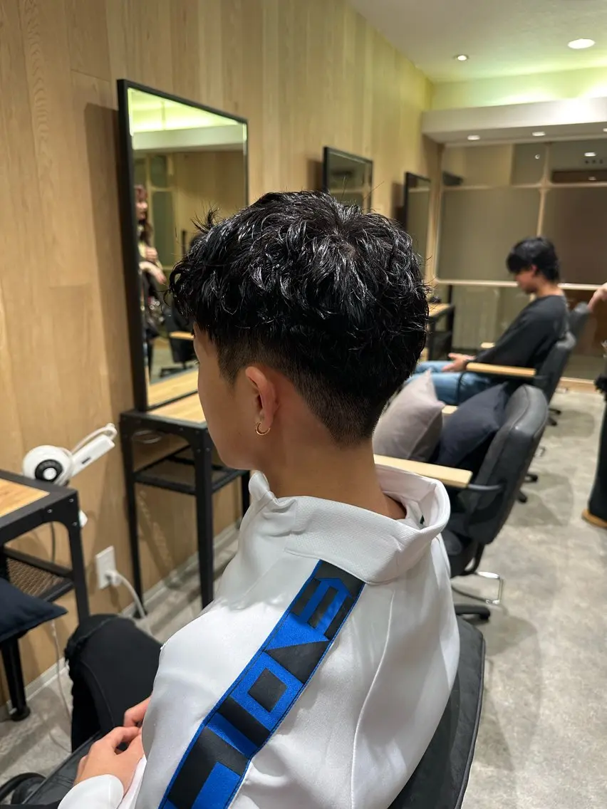 パーマ メンズ メンズパーマ ロジェブルー 川合【和泉中央】のヘアスタイル