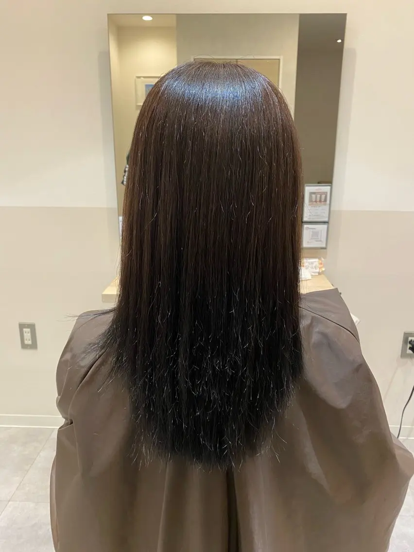 ロング カラー yuzuki Agu臼井のヘアスタイル