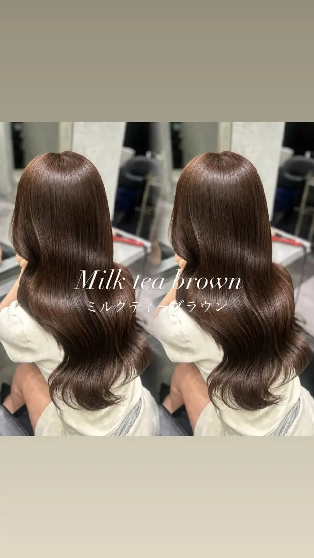 ロング カラー ヘアカラー elyts Momoのヘアスタイル